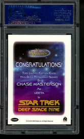 2010 Star Trek Autograph Chase Masterson as Leeta Limited Edition Auto PSA 10